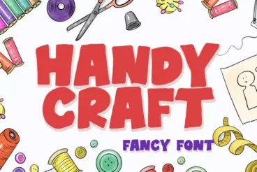 Handy Craft Chunky Cartoon Font