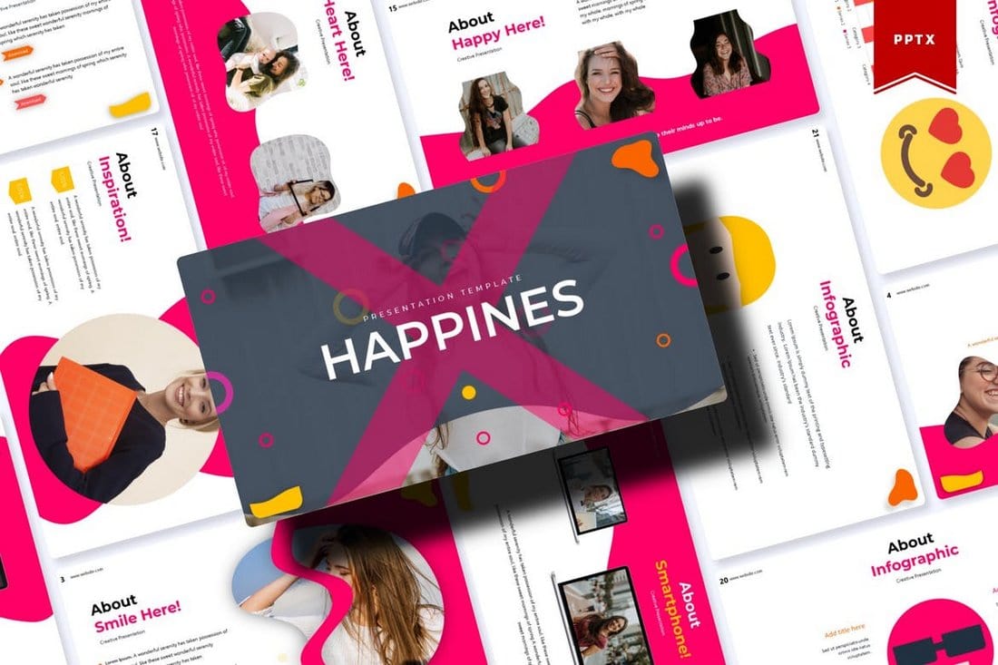 Happines-Animated-PowerPoint-Template 30+ Animated PowerPoint Templates (Free + Premium) design tips 