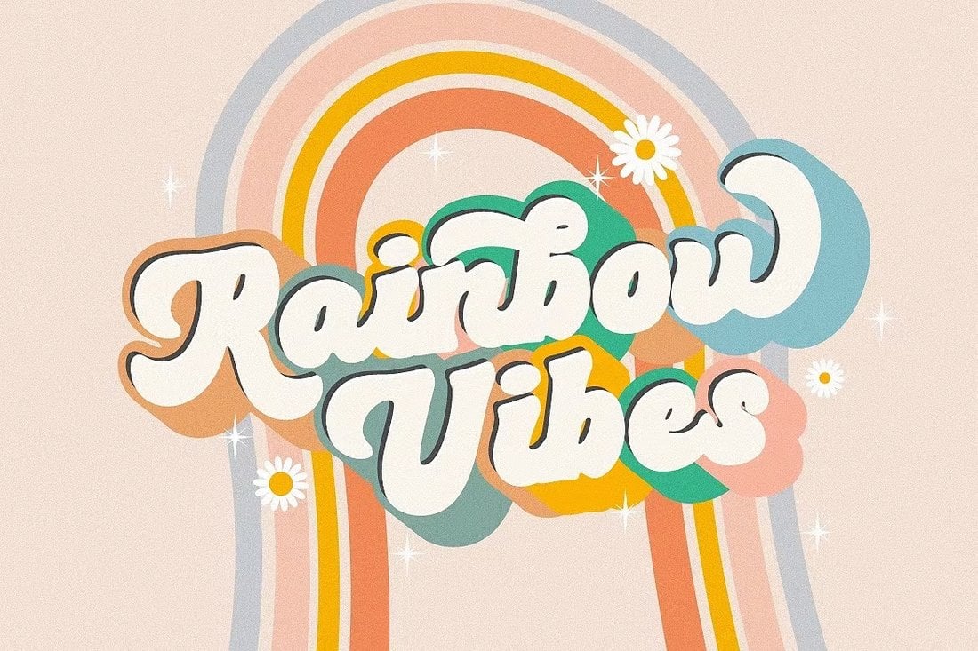 Happy Monday - 70s Funky Font