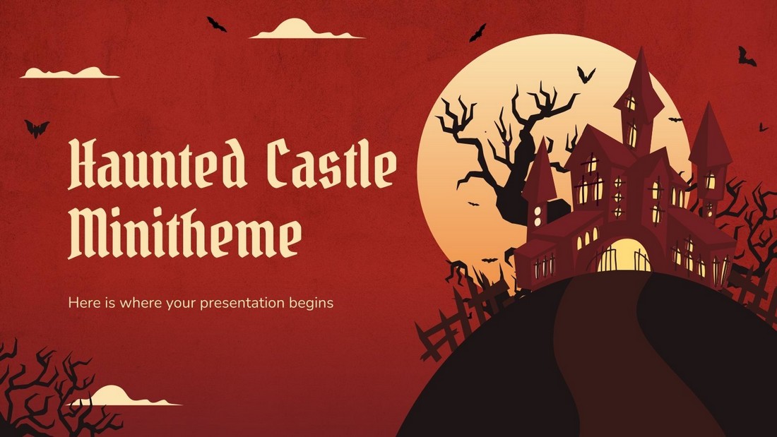 Haunted Castle Free Halloween Google Slides Template