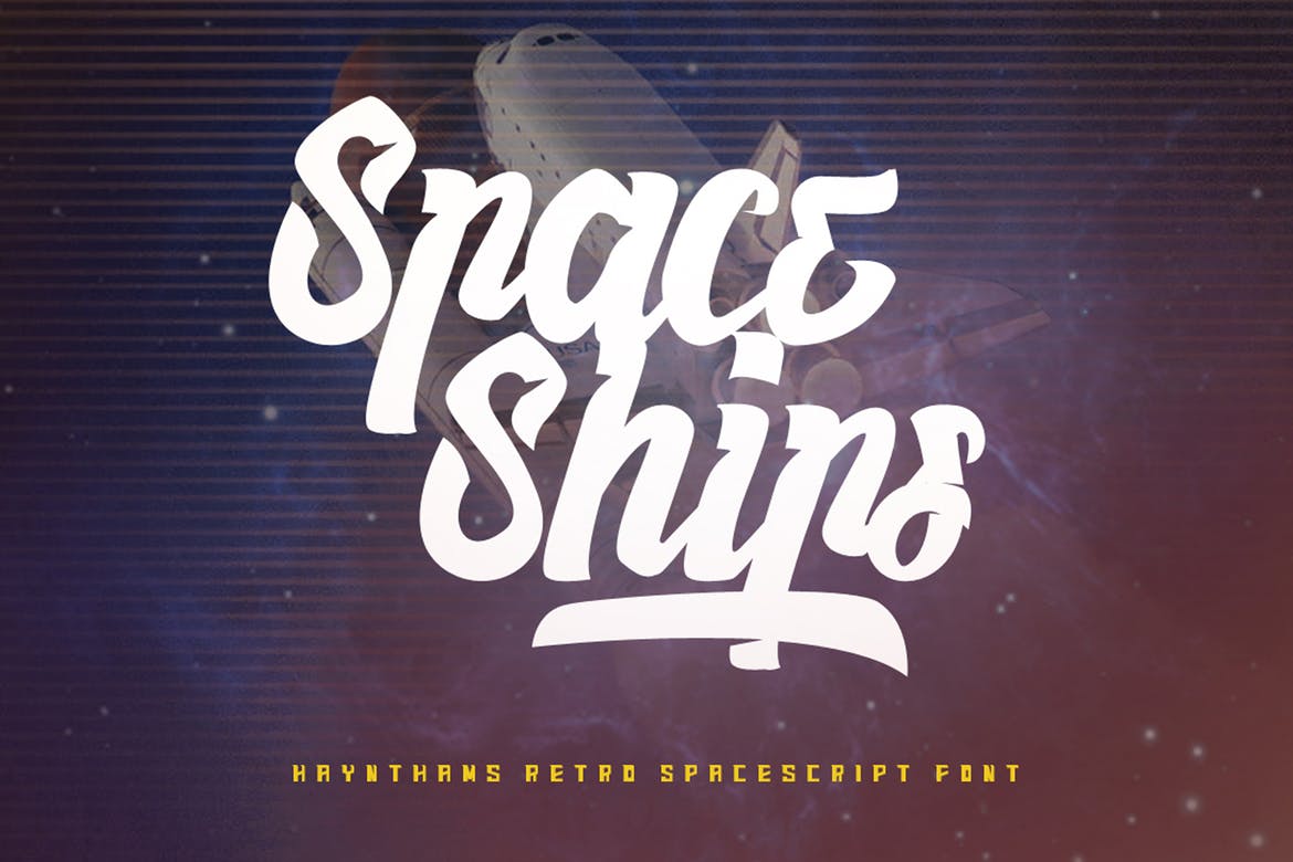 Haynthams-Spacescript-1 20+ Best Space Fonts design tips