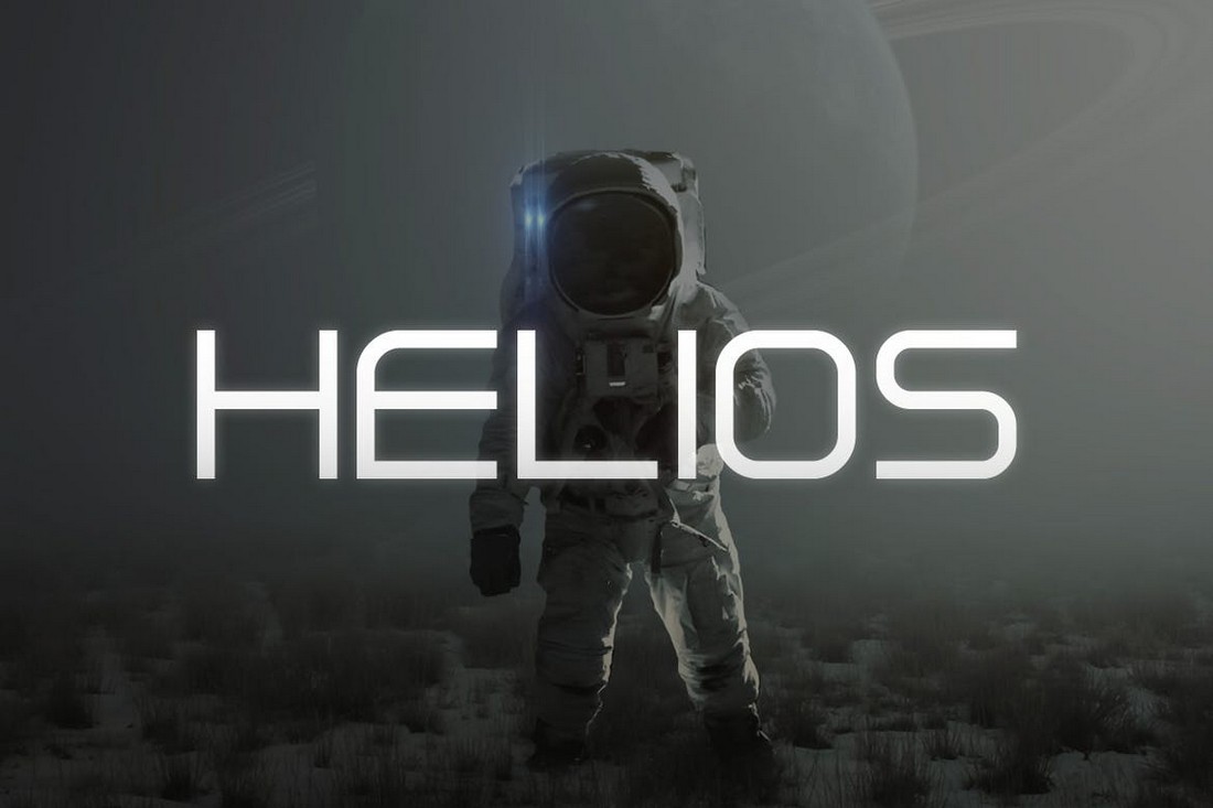 Helios - Sci-Fi Rounded Font