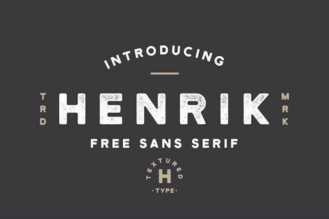 Henrik - Free Distressed Font