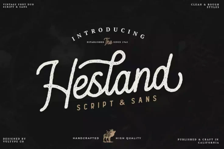 View Information about Hesland Rustic Script Font