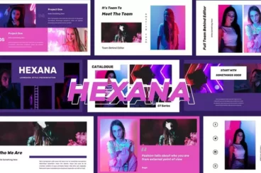 Hexana Trendy PowerPoint Presentation