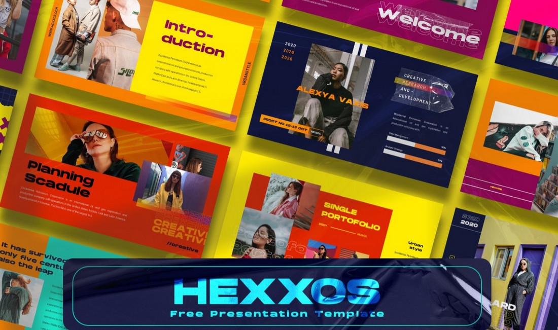 Hexxos - Free Modern PowerPoint Template