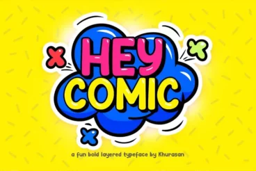 Hey Comic Fun Bold Font