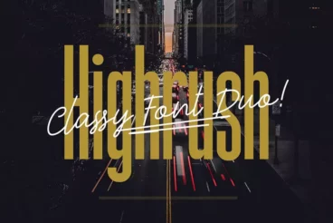 Highrush Condensed & Script Font Duo