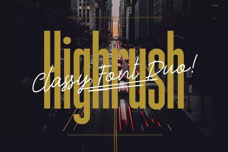 View Information about Highrush Condensed & Script Font Duo