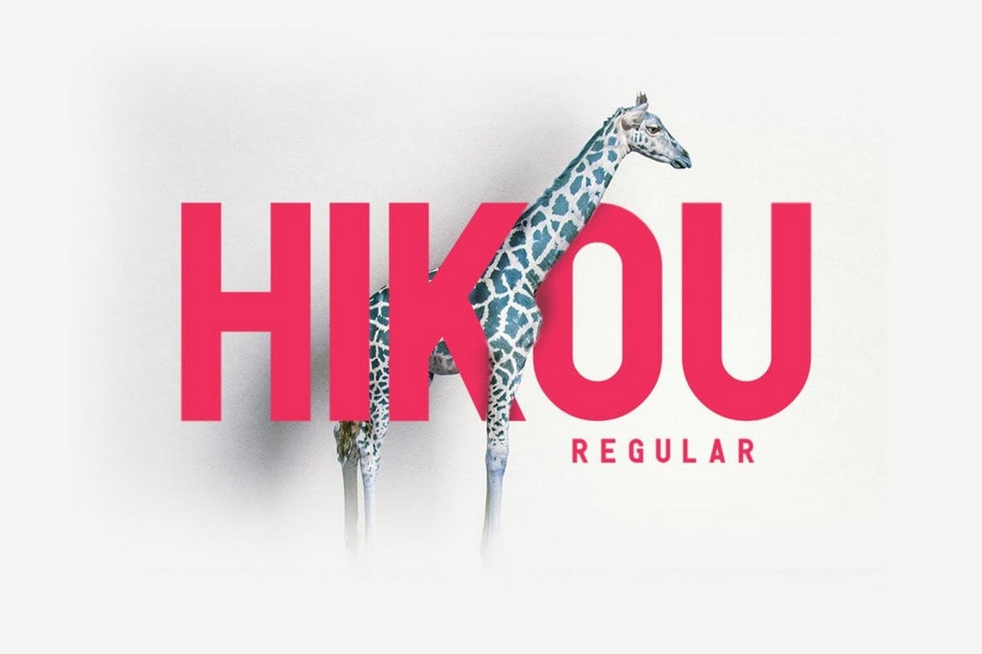 Hikou Regular - Bold Title Font