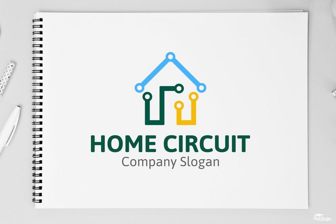 Home-Circuit-Affinity-Designer-Logo-Template 20+ Best Affinity Designer Templates & Assets 2020 design tips Inspiration 