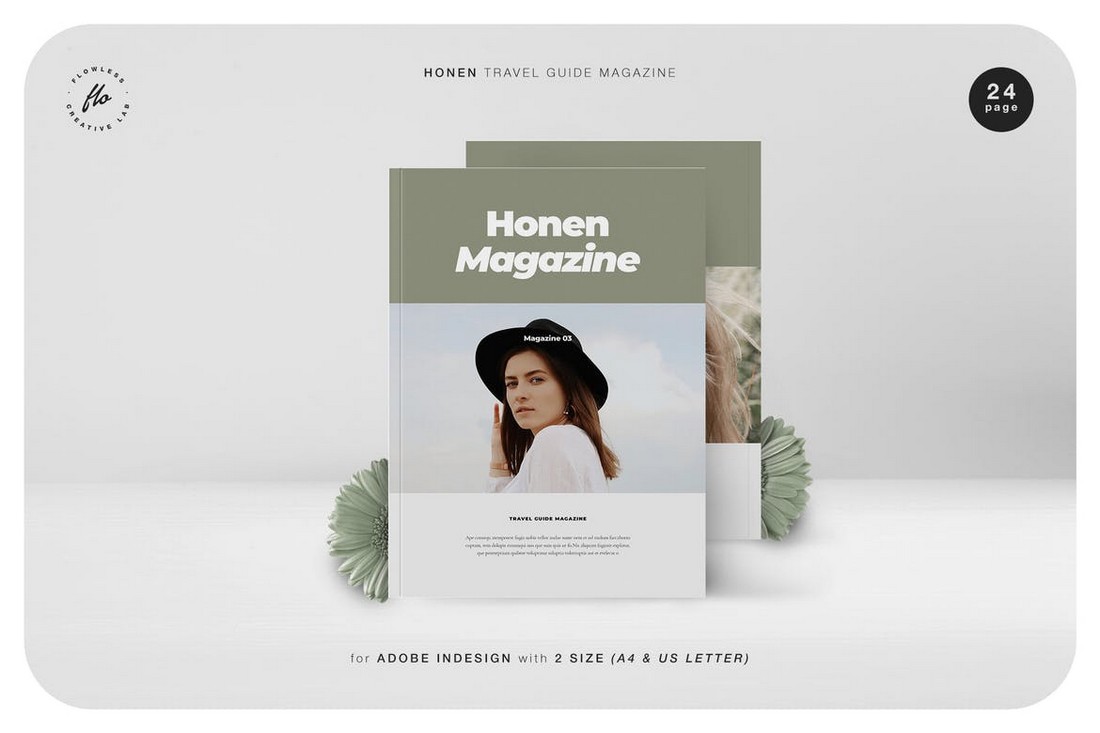 Honen-Travel-Guide-Magazine-InDesign-Template 30+ Best InDesign Magazine Templates 2021 (Free & Premium) design tips 