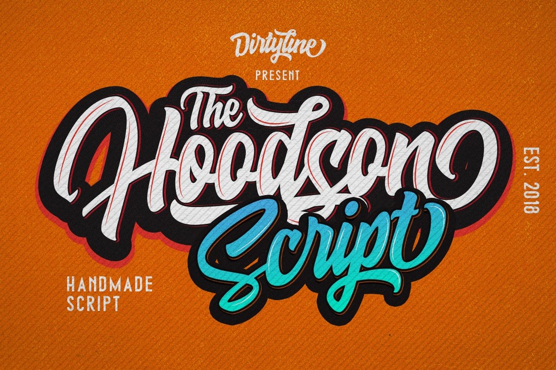 Hoodson-Free-Modern-Script-Font 25+ Free Brush, Script & Hand Lettering Fonts design tips 