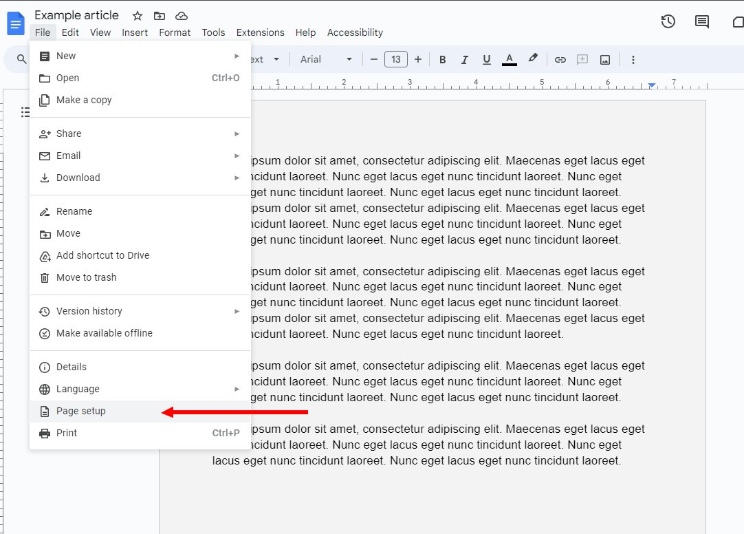 How to Change Margins in Google Docs 1