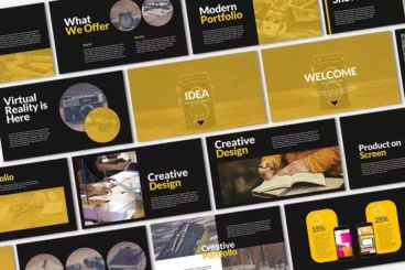IDEA Business Presentation PowerPoint Template