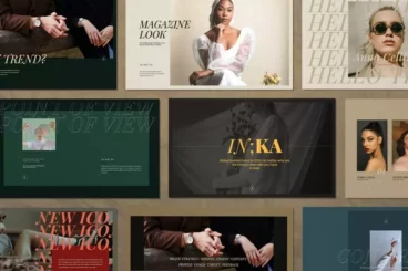 Iconic Lookbook Fashion Powerpoint Template