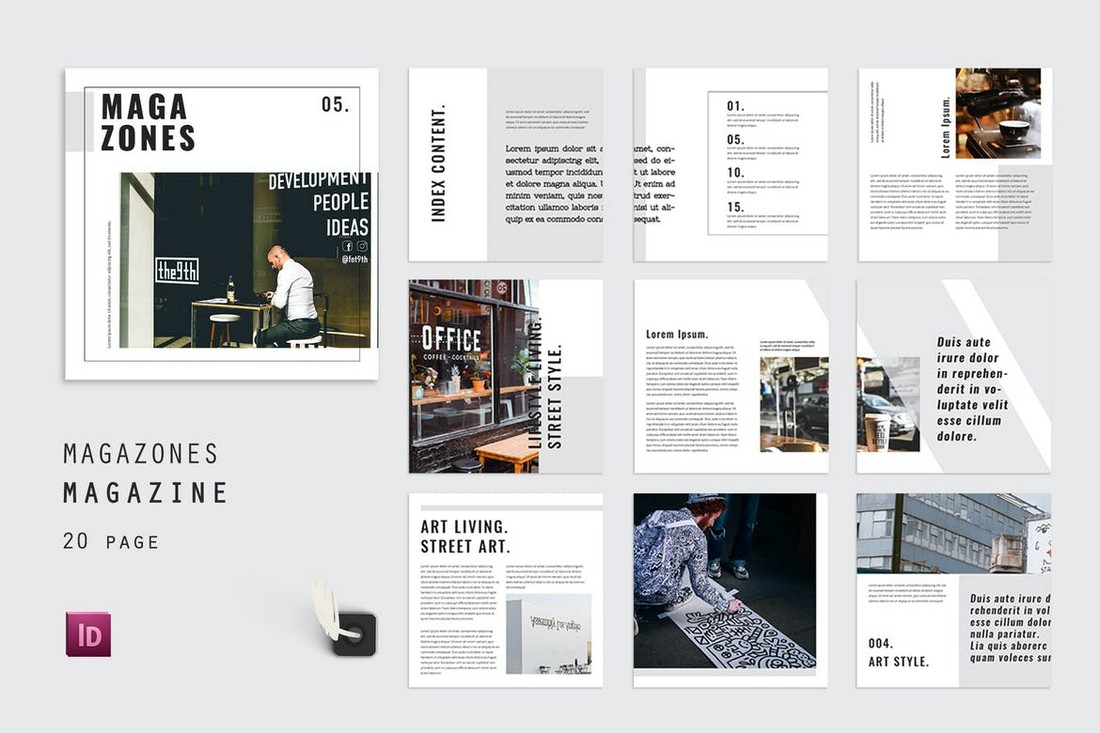 Index Magazones InDesign Magazine Template