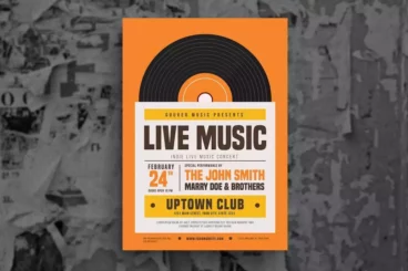 Indie Live Music Flyer Template
