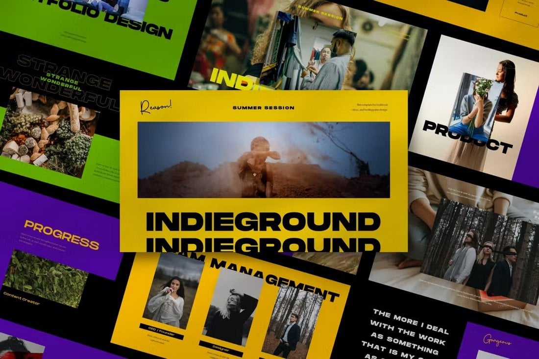 Indieground - بسته الگوهای ارائه مد