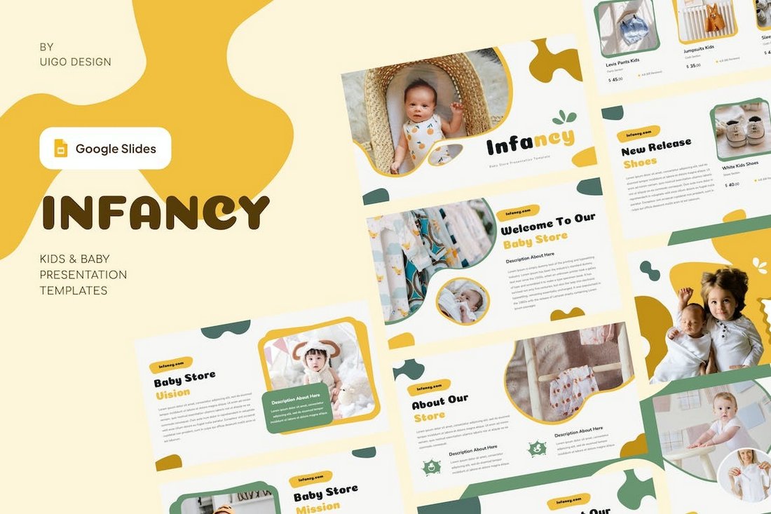 Infancy - Baby Presentation Cute Google Slides Theme