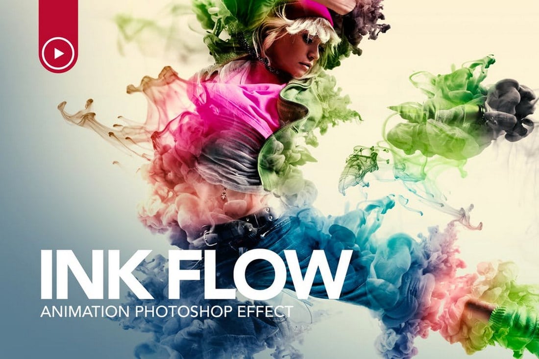 Ink-Flow-Animation-Photoshop-Action-1 20+ Best Photoshop Filters + Plugins 2020 (+ How to Use Them) design tips 