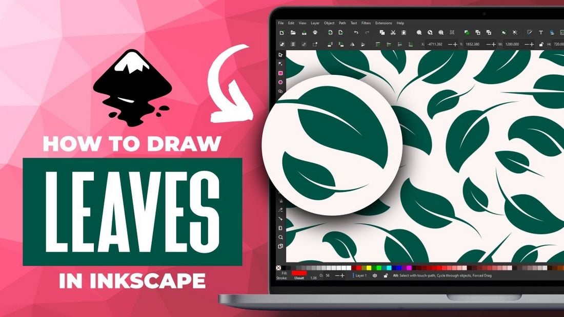 Inkscape Beginner Tutorial Draw A Simple Leaf
