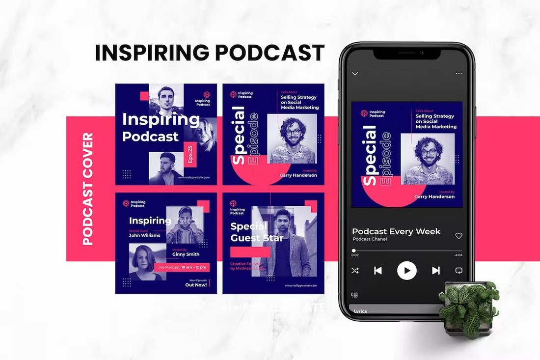 Inspiring Podcast Cover Art Templates