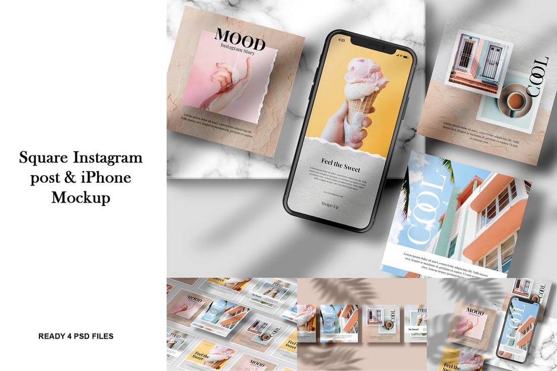 Download 25 Best Instagram Mockup Templates Story Post 2021 Design Shack