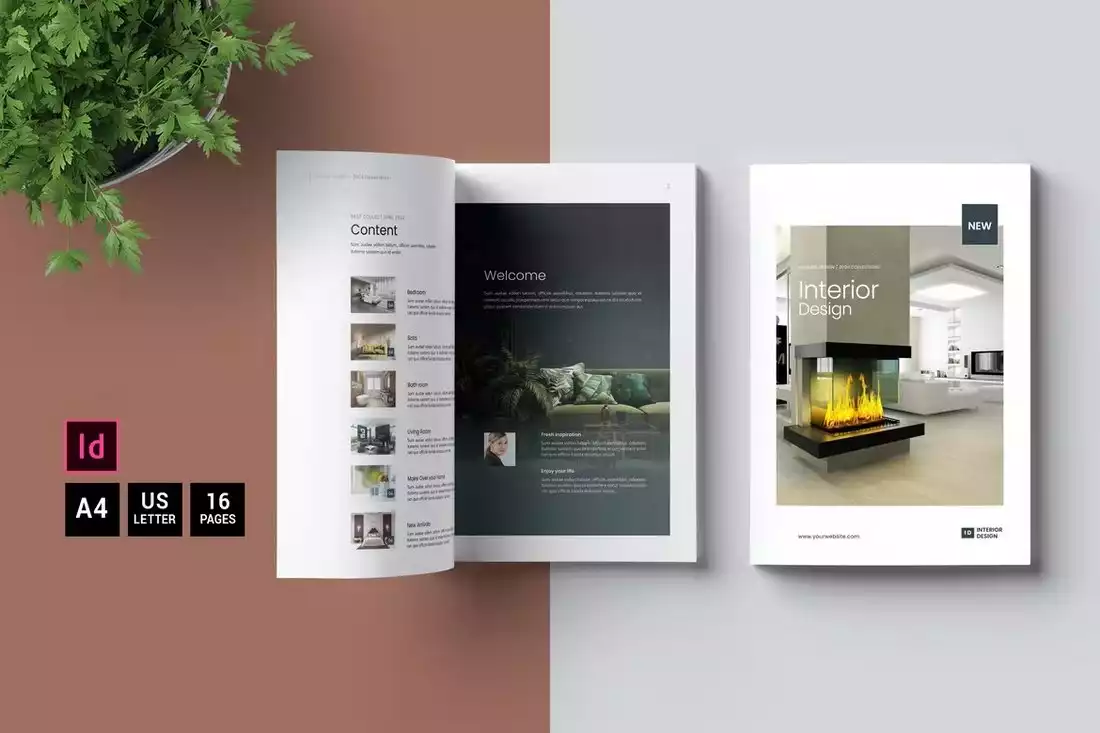 Interior Design Brochure Catalog Template Design Shack