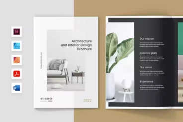 Interiorch Portfolio Brochure Template for Affinity Designer