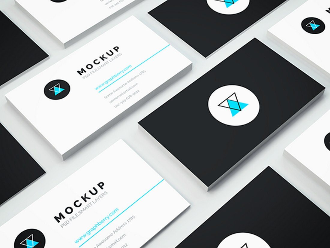 Isometric-Business-Card-PSD-Mockup 20+ Best Isometric Mockup Templates design tips 