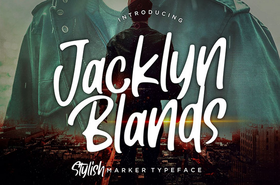 Jacklyn Blands - Free Marker Font