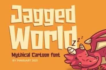 Jagged World Mythical Cartoon Font