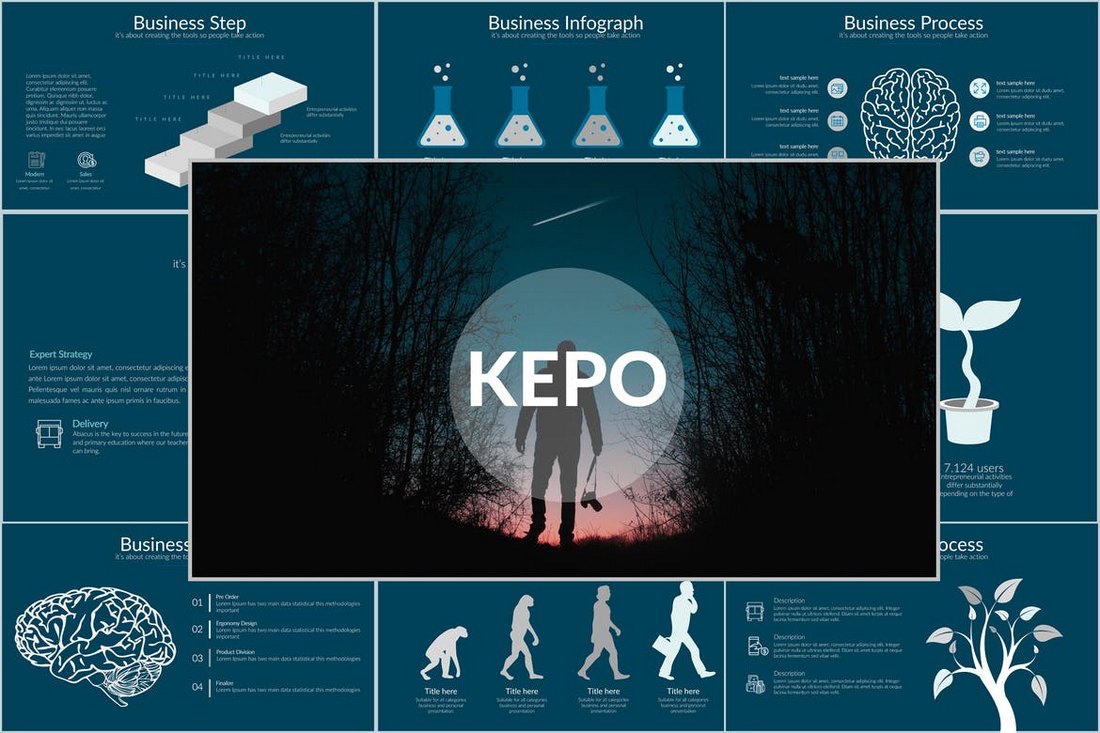 KEPO-Minimal-Cool-Powerpoint-Template 20+ Best Cool PowerPoint Templates design tips 