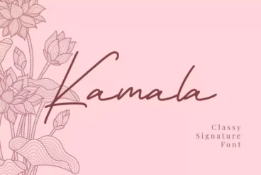 Kamala Feminine Signature Font
