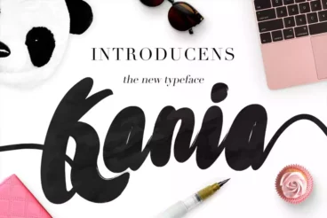Kania Thick Brush Script Font