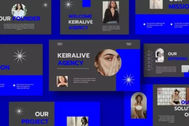 Keiralive Dark Agency PowerPoint Template