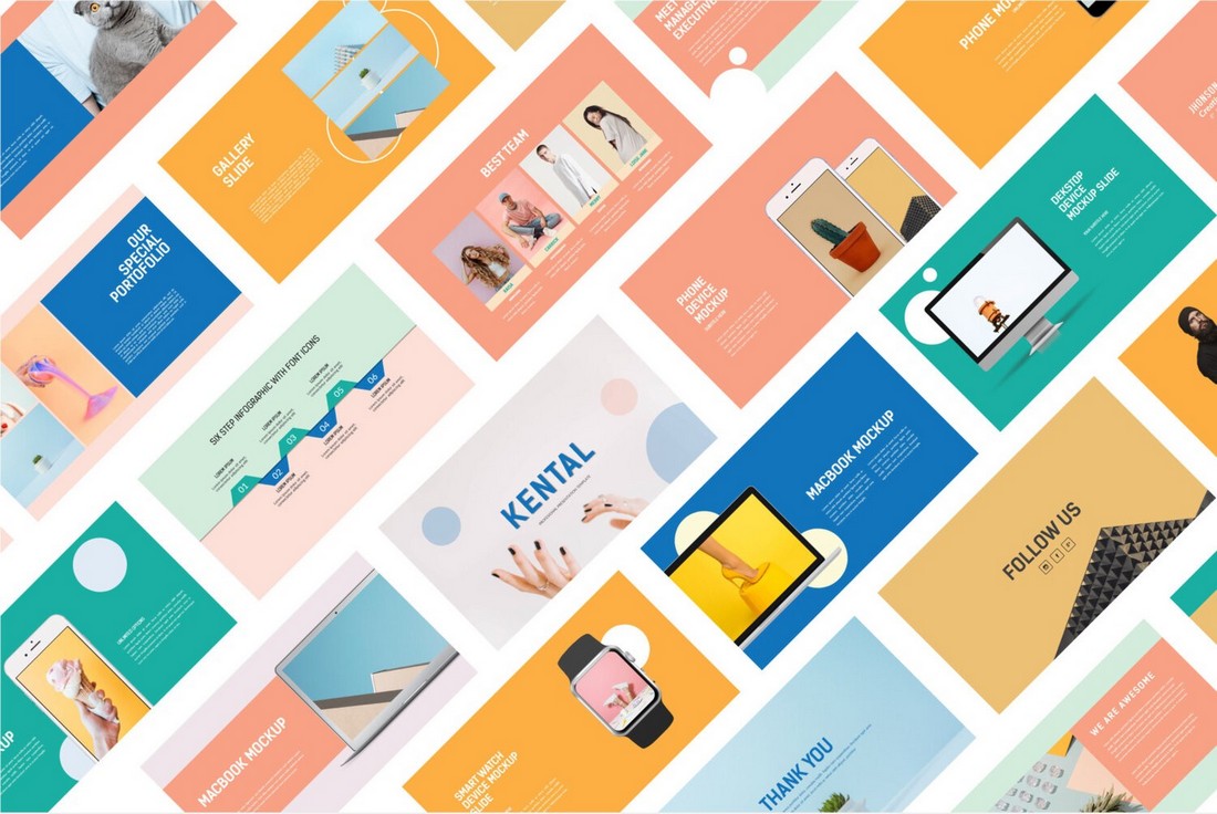 Kental - Free Colorful PowerPoint Template