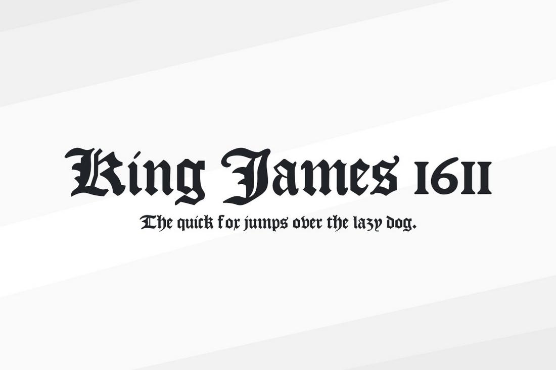 King James 1611 - Free British Font