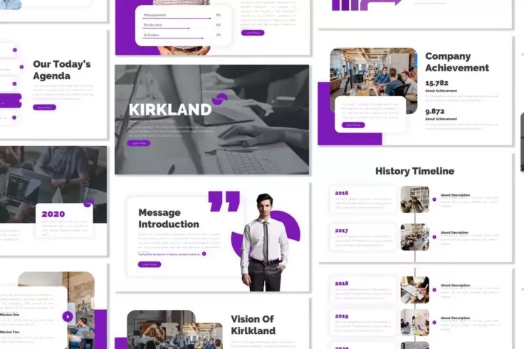 View Information about Kirkland Business PPT Template