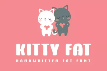 Kitty Fat Handwritten Fat Font