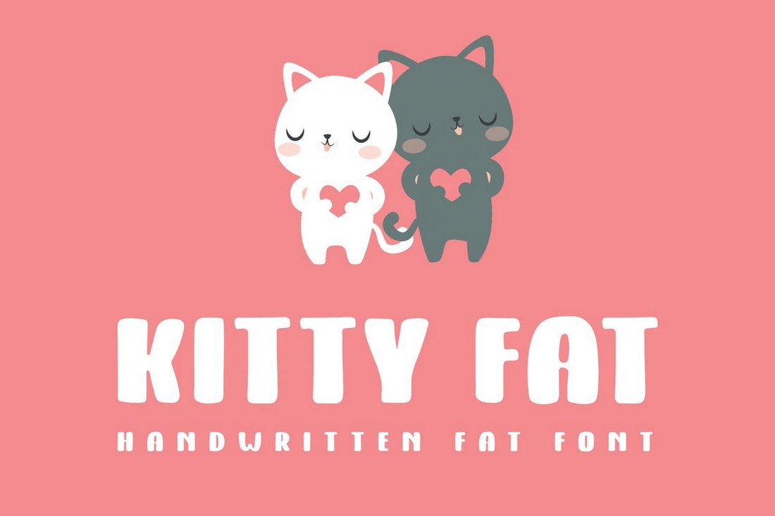 Kitty Fat - Font Gemuk Tulisan Tangan