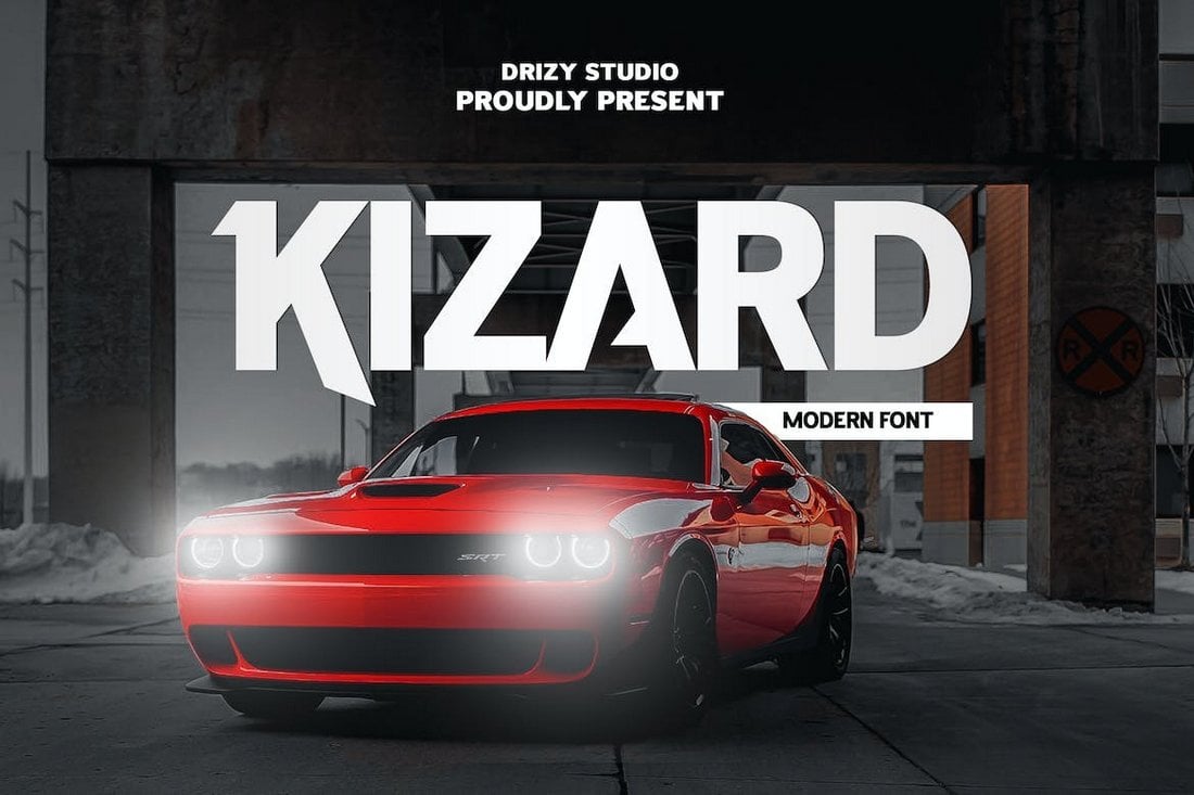 Kizard - Bold Sharp Font