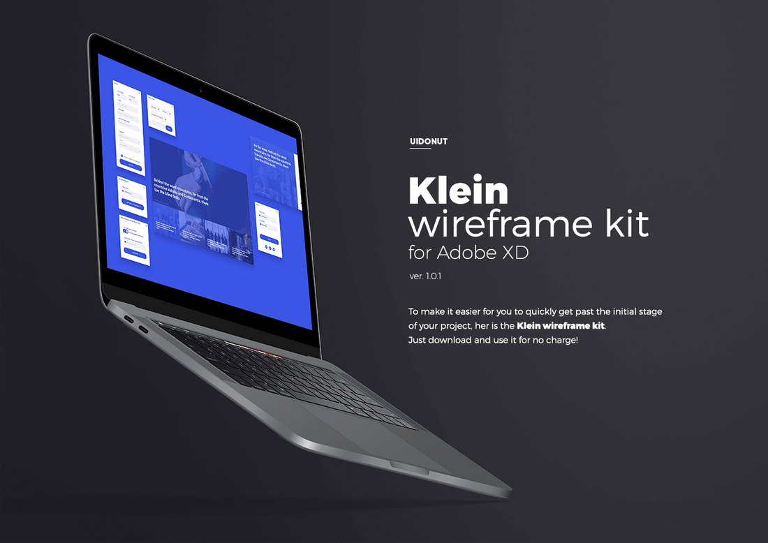 Klein - کیت Wireframe رایگان Adobe XD