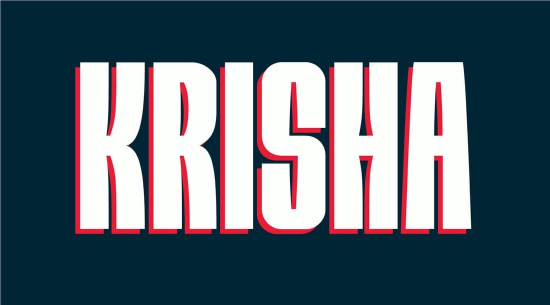 Krisha - Free Bold Font For Signs