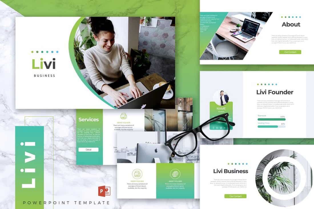 LIVI - Business Powerpoint Template