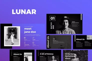 LUNAR Dark Google Slides Template