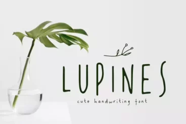 LUPINES Cute Skinny Handwriting Font