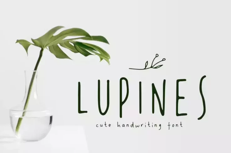 View Information about LUPINES Cute Skinny Handwriting Font