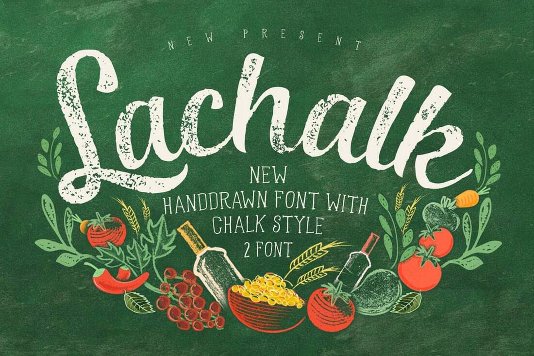 LaChalk-Handmade-Chalkboard-Typeface 15+ Best Chalkboard Fonts 2021 design tips 